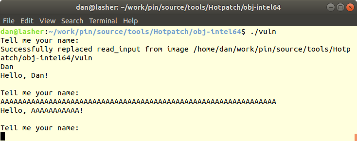 Hot Patching C C Functions With Intel Pin Coding vision